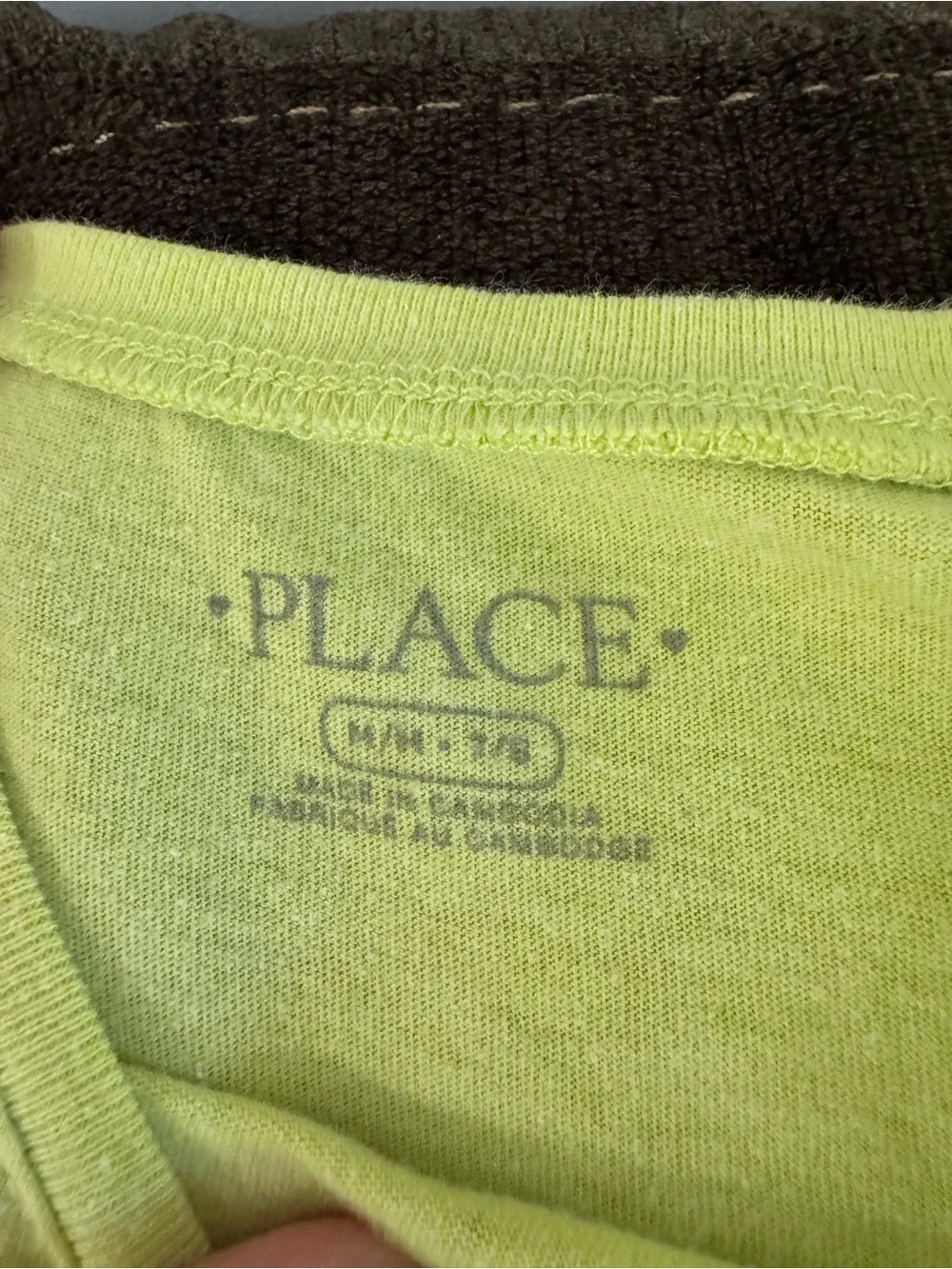The Children's Place Neon Yellow Butterfly Rainbow Tee